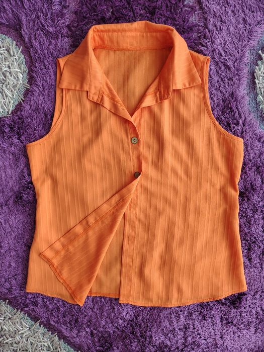 Bluză rosie/portocalie L