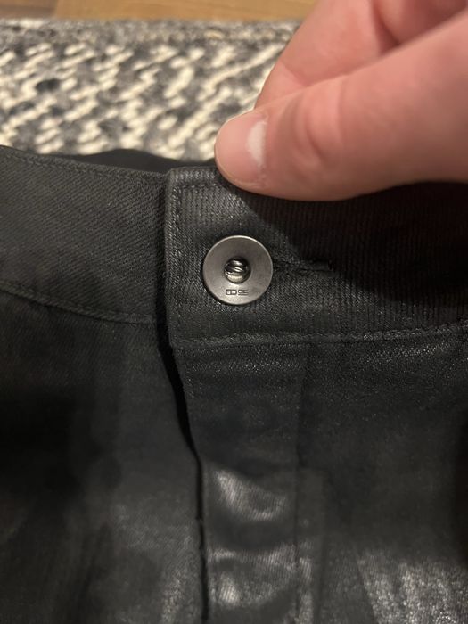 blugi waxed rick owens detroit cut marimea XL
