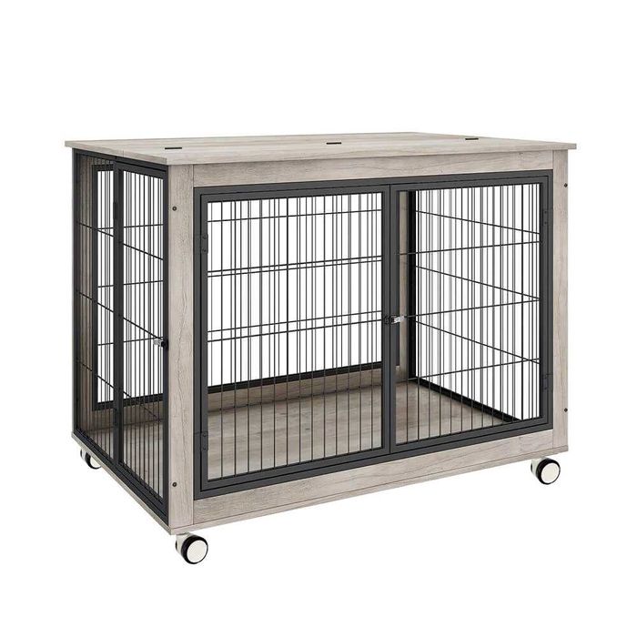 Клетка за куче за вкъщи с колелца / Заграждение за куче в апартамент