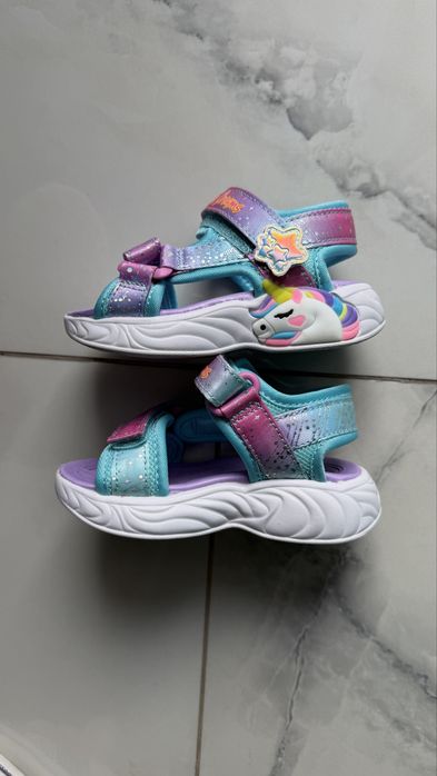 Sandale skechers fetita cu luminite