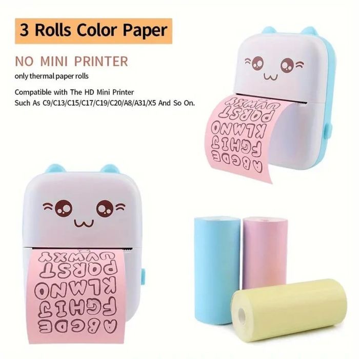 Хартия за мини Bluetooth принтер без мастило-печат на скици,снимки,