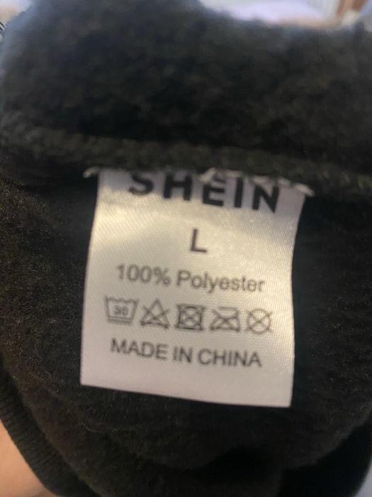 Черна мужка блуза с цип Shein