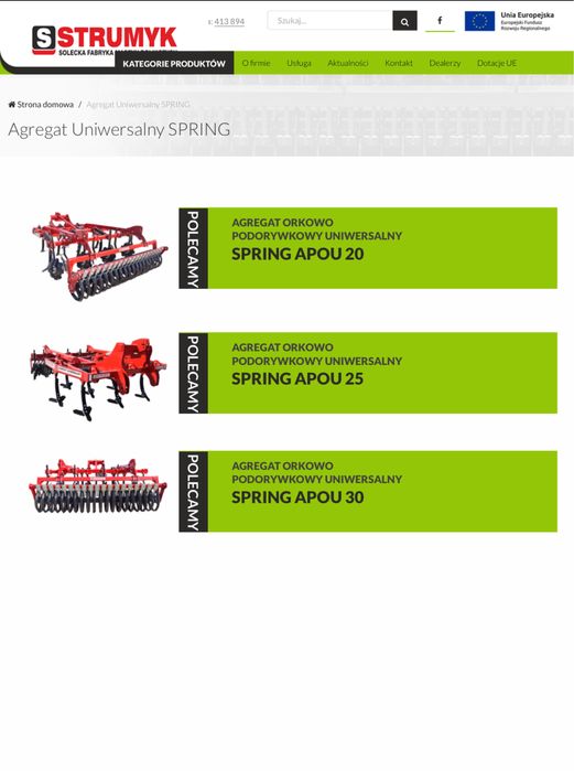 Scarificator compactor  Strumik  polonia Piese Noi