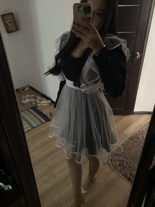 Платье фартук школьный
