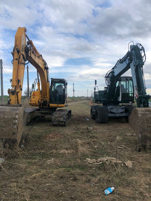 Inchiriez  excavator pe senile și  pneuri