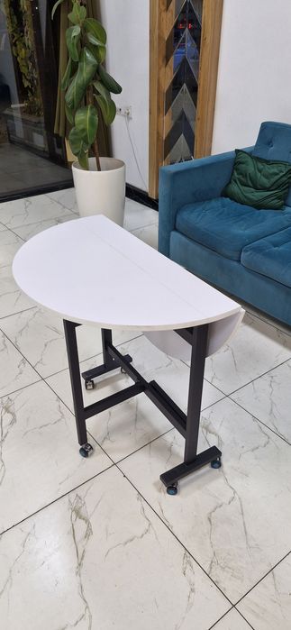 Стол трансформер круглый! Yig'iluvchan stol dumaloq loft. 80-160смгача