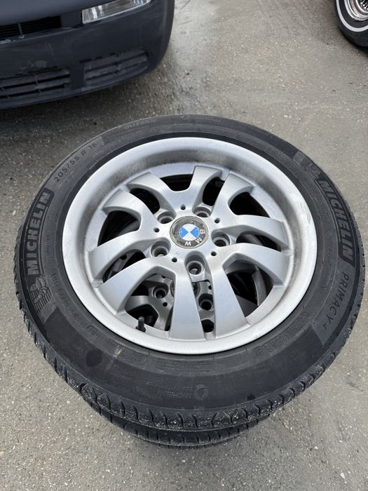Jante Bmw 5x120 R16 cu anvelope de  vara Michelin Primacy 4 205/55/16