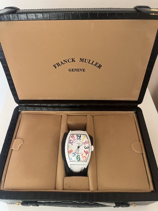 Franck Muller white croco