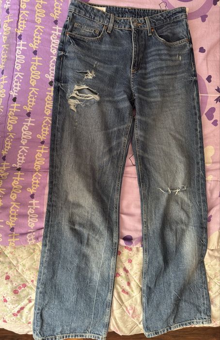 Дамски сини дънки