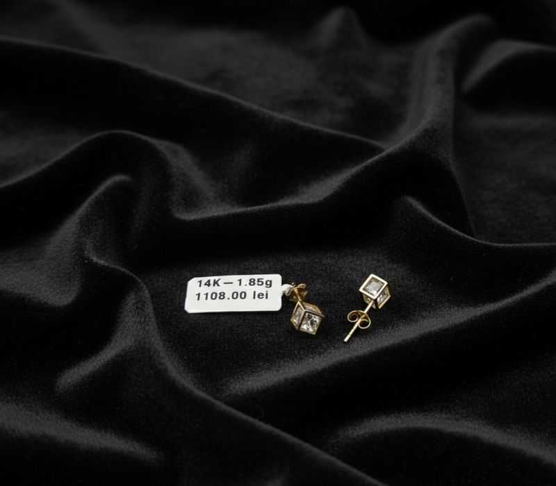 Bijuteria Royal Banat cercei aur 14k 1.85gr