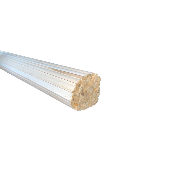 Sipca semitotunda din lemn de tei 6x10x2000 mm