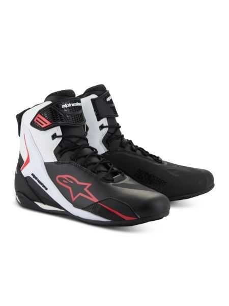 Мото боти обувки ботуши ALPINESTARS FASTER-4 2025 BLK/WHT/RED 42.5