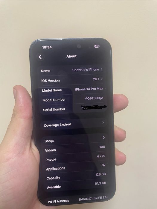 Iphone 14pro max 87% radnoy