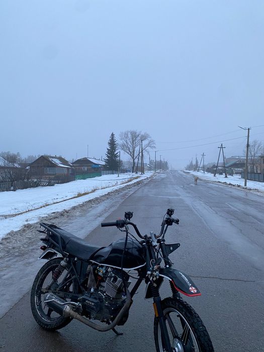 Мотоцикл на ходу