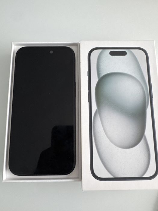 Iphone 15 black, 128gb
