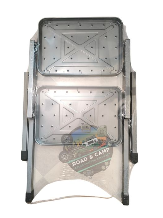 Сгъваема стълба с 2 стъпала за бусове, каравани, пикапи