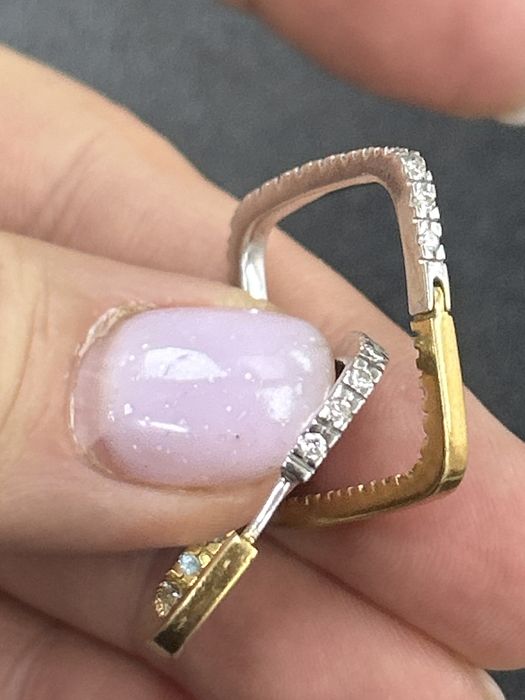 Золото бело-желтое 585