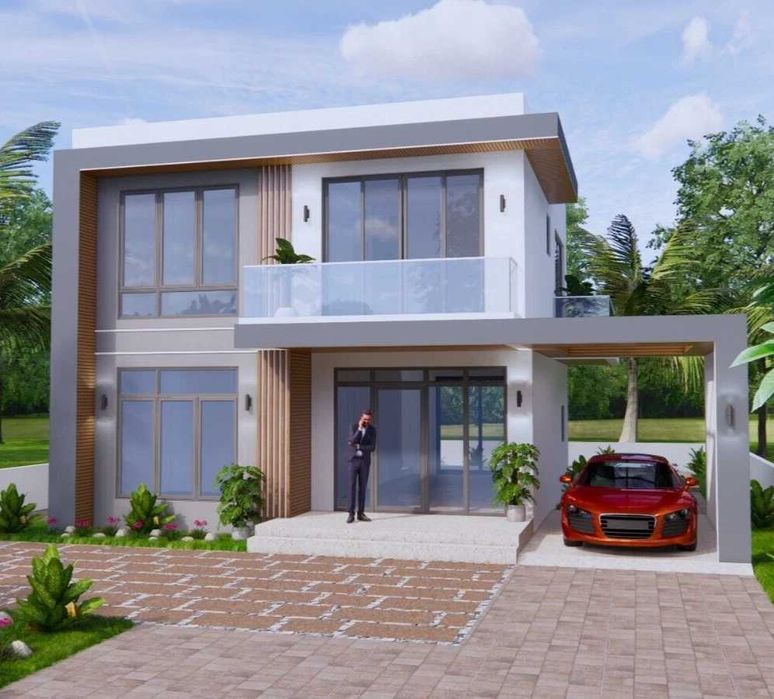 НА ИЗПЛАЩАНЕ - Двуетажна сглобяема къща с 4 спални, 135 кв. м