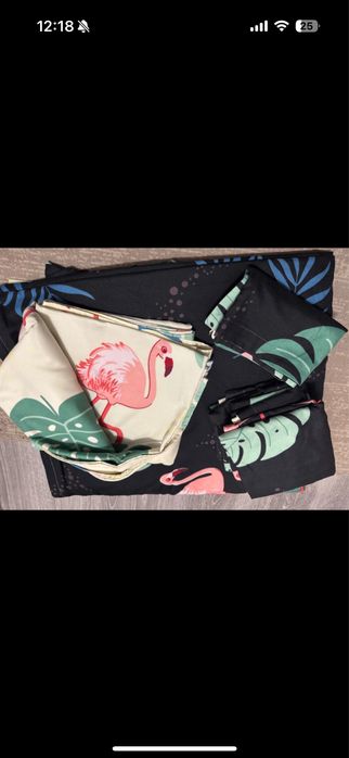 Set lenjerie pat 6 piese din bumbac finet