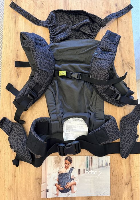 Marsupiu Boba X Charcoal Leopard