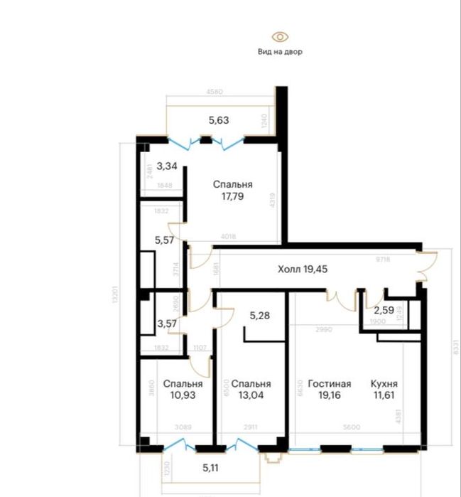 Жк “Mirabad Avenue” квартира с площадью 126кв.м в центральной локации