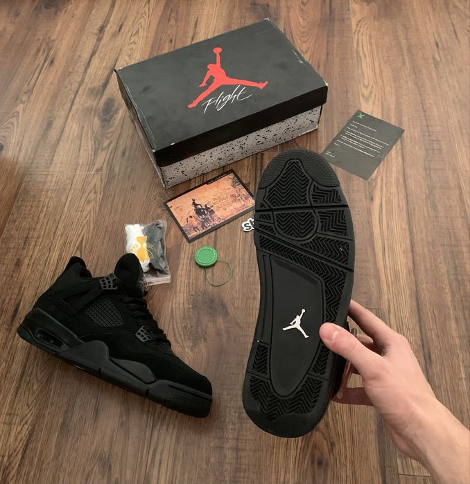 Sneakers Jordan 4 Retro Black Cat •STOC:44•Livrare rapida 1-2 zile•