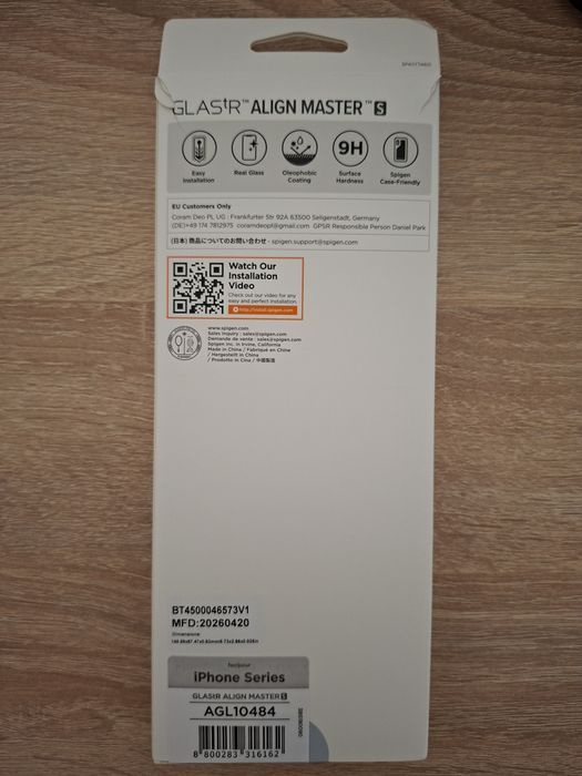 Folie de protectie Ecran Spigen GlastR Align Master Slim pentru Apple iPhone 17, Set 3 bucati