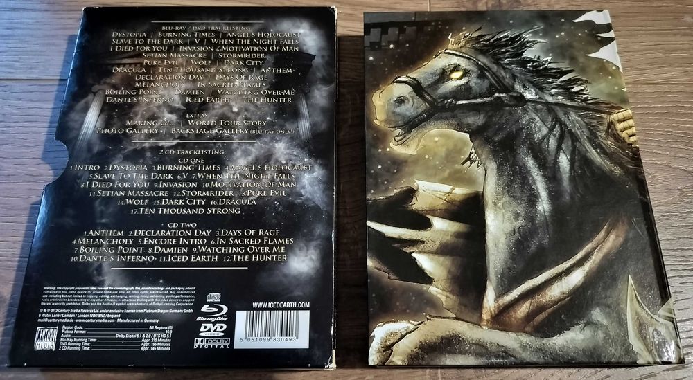 Iced Earth colectie DVD Blu-ray CD