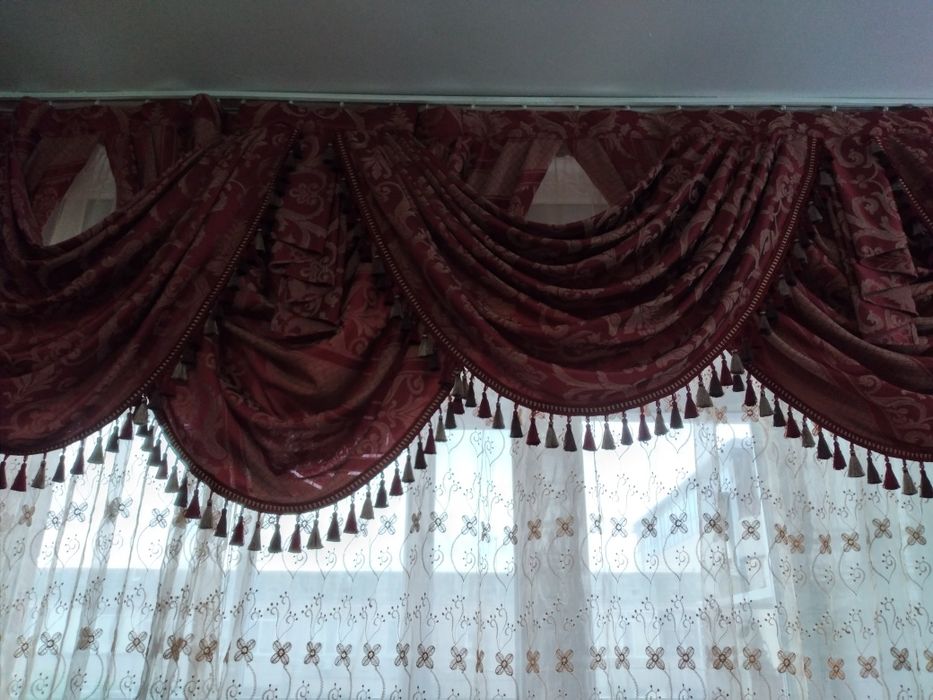 Комплект штор с ламбрекеном