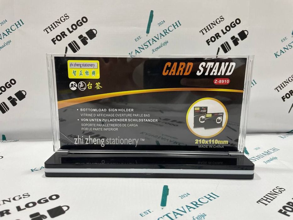 kerak ekan. Mana ko‘proq variantlar:
A4 va A6 formatdagi Card Stand so