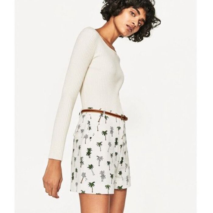 Белые шорты от ZARA