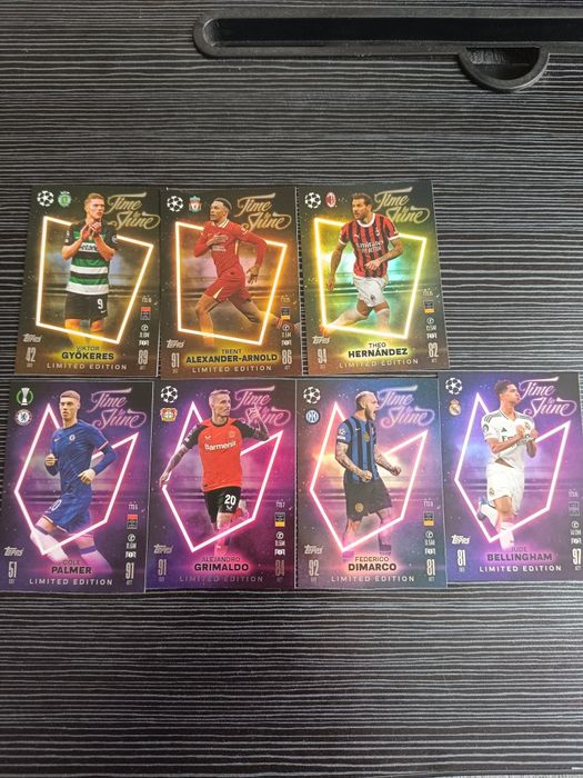 Футболни карти от колекцията на Topps Match Attax  24/25
Time to Shine лот - 10 евро 
100 Club + 2 Black Edge Edition лот