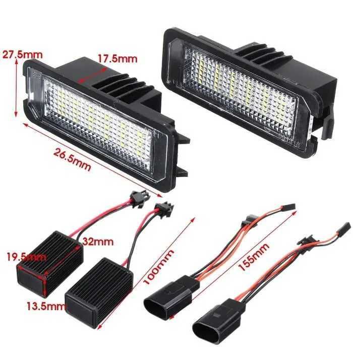LED Плафони за Заден Номер Светлини заVW Golf 4 5 6 Passat Polo