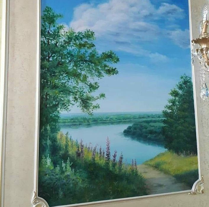 Художники. Роспись стен. Мурал. Рисунки на стене.