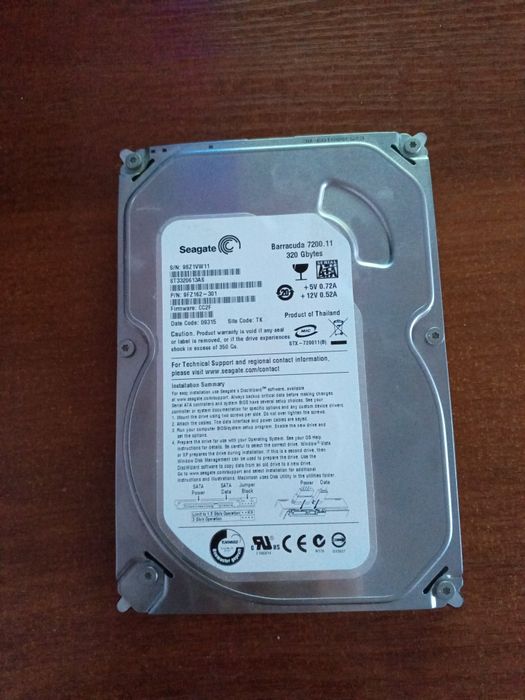Hdd Seagate Baracuda на 320 гигабайт