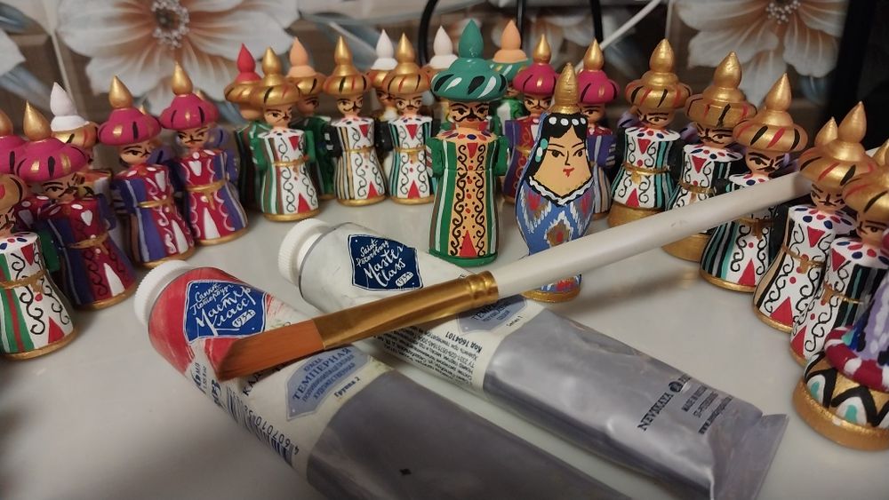 Сувенир калам, шахмат доналари