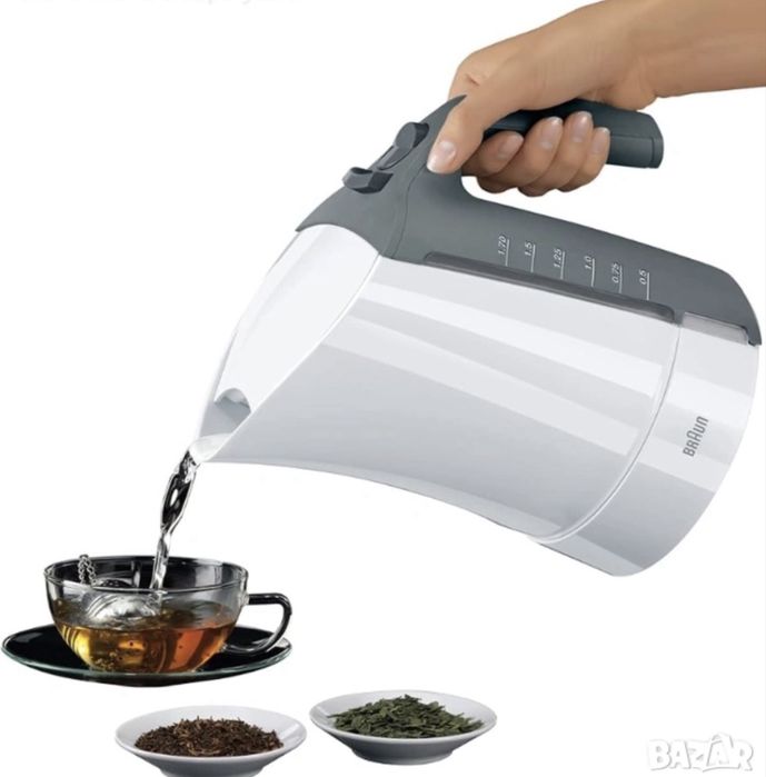 Braun WK300 1.7-литрова електрическа безжична кана за вода