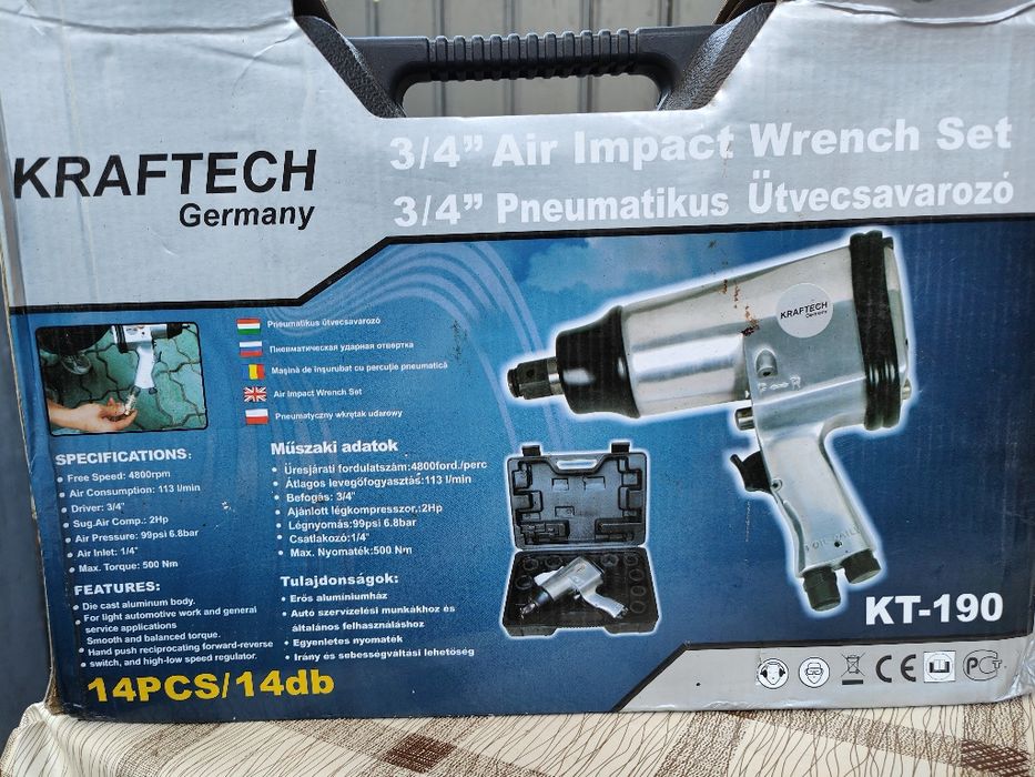 Pistol pneumatic 3/4