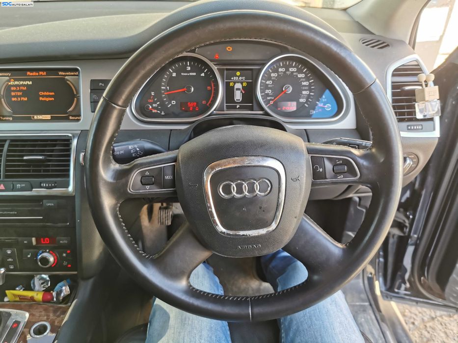 Volan Piele 4 Spite cu Comenzi FARA Airbag Audi Q7 4L 2007 - 2015 [K7144]