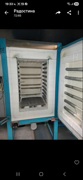 Високо температурна пещ за керамика,стъкло,метал