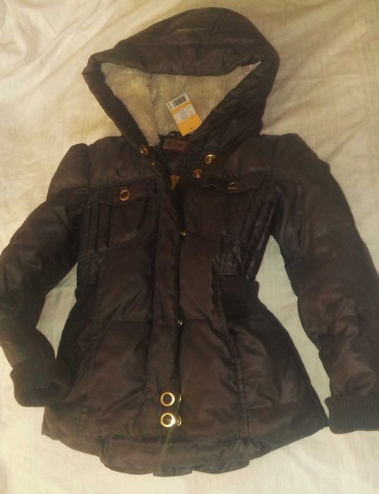 Geaca cu puf originala JUICY COUTURE, mar XS și S, foarte frumoasa, calitativa
