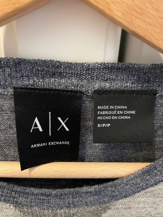 Pulover gri Armani Exchange