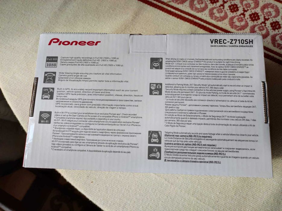 Даш Dash камера - PIONEER VREC-Z710SH  - Нощен режим, Full HD, 160*