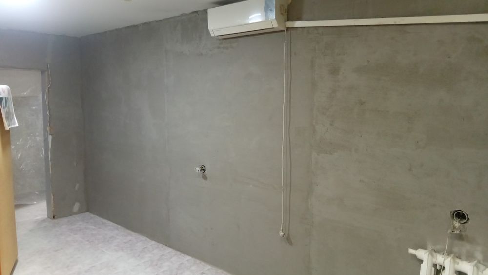 Стяжка , штукатурка , отделка