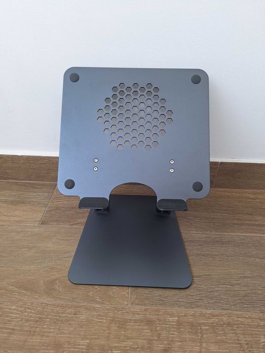 Suport pentru laptop, ijoynewk, Aluminiu, Pliabil, 11-17'', 26x26x27 cm Gri