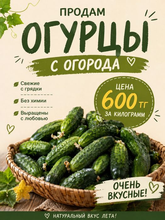 Огурцы с огорода