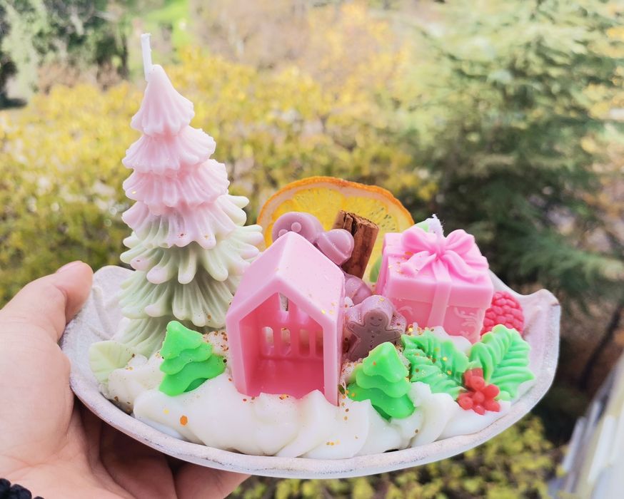 Коледни Сладкиши Свещи