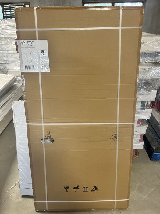 Paravan de cada Fix / Profil Auriu Mat / Sticla 8mm