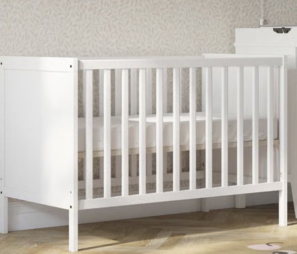 Patut alb bebe 60/120 si saltea