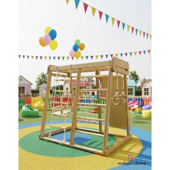 Шведская стенка, турник, качели в комплексе "Baby-малыш" от Turnik.uz